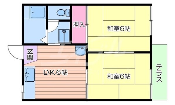 城北公園通駅 徒歩7分 1階の物件間取画像